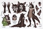  5_fingers 5_toes anthro back_tuft black_claws black_horn black_nose black_pawpads black_piercing blep brown_body brown_ears brown_fur brown_hair brown_inner_ear_fluff brown_tail cheek_tuft claws color_swatch cyrillic_text duo ear_piercing ear_tuft ears_back elbow_tuft facial_tuft fangs featureless_crotch feet finger_claws fingers fluffy fluffy_tail front_view fur gauged_ear glistening glistening_eyes green_body hair hand_holding horn inner_ear_fluff knee_tuft leg_tuft looking_at_viewer lostgoose male markings model_sheet neutral_expression nipples nude open_mouth pawpads piercing pink_inner_ear pivoted_ears rear_view red_tongue romantic romantic_couple shoulder_tuft simple_background solo spots spotted_body spotted_fur striped_markings striped_tail stripes stud_piercing tail_markings tan_body tan_fur text toe_claws toes tongue tongue_out translation_request tuft whiskers white_background white_body white_fur white_tail 