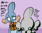  1-upclock anthro daughter dialogue duo english_text eyebrows female female/female kay_(1-upclock) mabel_(1-upclock) mother mother_and_child mother_and_daughter mudkip nintendo no_pupils parent parent_and_child pok&eacute;mon pok&eacute;mon_(species) question_mark regret scarf text video_games 