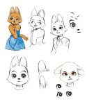  2022 angry anthro blue_clothing blue_dress canid canine clothed clothing diane_foxington dreamworks dress female fox hi_res mammal red_eyes red_fox rybviv simple_background smile solo tagme the_bad_guys 