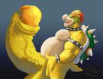  anthro belly big_belly big_penis bowser erection genitals huge_penis hyper hyper_genitalia hyper_penis koopa male mario_bros muscular muscular_male nintendo overweight overweight_male penis reptile scalie shell solo spikes strongfat turtle video_games wolfsecret 