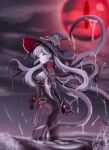  absurdres ass_tattoo corruption demon_girl genshin_impact highres mingduan mona_(genshin_impact) pantyhose tattoo tentacles witch 