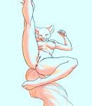  anthro anus bent_leg breasts canid canine claws colored feet female fluffy fluffy_tail foreshortening fox fur genitals hi_res hindpaw lying mammal nipples nude on_back orange_body orange_fur paws presenting pussy raised_leg simple_background solo toe_claws white_background xenoyparxi 