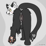  bodily_fluids cum cum_in_ass cum_in_pussy cum_inside cum_on_feet cum_on_self dizzy_(dizzymilky) domestic_cat felid feline felis female feral genital_fluids mammal solo xenoyia_(artist) 