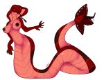  absurd_res anthro apode breasts cobra draconcopode fangs female hi_res humanoid legless naga nicashee nipples open_mouth reptile scales scalie serpentine snake solo tail_mouth taur titanoboa unusual_anatomy unusual_tail v-nus 