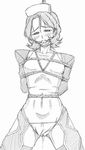  bad_id bad_pixiv_id ball_gag bdsm bondage bound breast_bondage code_geass gag gagged greyscale jun_(666) maid monochrome pussy rope shinozaki_sayoko sketch solo 