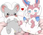  cinccino duo eeveelution female female/female feral fur nintendo pok&eacute;mon pok&eacute;mon_(species) sylveon video_games 