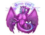  badge cybernetics cyborg dragon female goo_(disambiguation) goo_creature goo_dragon goo_dripping gooborg gynomorph intersex machine queen_vinyl_da.i&#039;gyu-kazotetsu 
