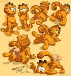  ahegao anal anal_fluids anthro anus ass_up backsack balls balls_deep bedroom_eyes black_stripes butt dialogue digital_drawing_(artwork) digital_media_(artwork) duo feet felid feline fur garfield_(series) garfield_the_cat genitals hand_on_face hand_on_hip hi_res holding_penis looking_at_viewer looking_back looking_pleasured lying male male/male mammal mouezu narrowed_eyes on_front on_hands_and_knees open_mouth orange_body orange_fur overweight overweight_anthro overweight_male penetration penis pink_nose presenting presenting_anus presenting_balls presenting_hindquarters raised_finger raised_tail seductive slightly_chubby stripes toe_curl 
