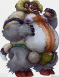  anthro balls_outline beard bovid burger caprine clothing cum_stain daddy_kink domestic_ferret eating eyewear facial_hair food genital_outline glasses hybrid jockstrap male mammal musk mustela mustelid musteline overweight sheep solo true_musteline underwear yagi_b._(artist) 