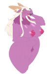  absurd_res anthro big_breasts blush bodily_fluids bovid bovine breasts canid canine carsen cellphone female fur hair hi_res holding_object hybrid mammal nipples open_mouth open_smile phone pubes purple_body purple_fur simple_background smile solo sweat thick_thighs white_hair wide_hips yellow_eyes 