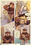  anthro apollo_(dirtypaws) bird_dog black_lips blonde_hair blue_eyes blush blush_lines bottomwear brown_bear brown_body brown_eyes brown_fur brown_hair brown_nose bulge butt butt_rubbing butt_squish canid canine canis clothed clothed/nude clothing colors_(dirtypaws) comic dialogue domestic_dog duo embarrassed english_text erection erection_under_bottomwear erection_under_clothing erection_under_towel feet foreskin fur genitals hair hi_res hunting_dog imminent_anal imminent_sex labrador lips locker_room male male/male mammal muscular muscular_male nervous nervous_smile nervous_sweat nude partially_clothed paws penile penis pressing pressing_against pressing_against_penis raised_tail retriever rubbing rubbing_penis shower shy soft_penis speech_bubble squish tail_motion tan_body tan_fur tan_nose text theo_young tongue towel towel_around_waist towel_drop towel_only towel_wrap undressed unretracted_foreskin url ursid ursine 