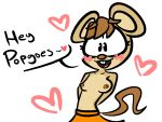  &lt;3 animal_humanoid anthro bottomwear breasts brown_hair clothing female flustered hair hi_res humanoid juan_jo mammal mammal_humanoid manora_the_mouse mouse mouse_humanoid mouse_tail murid murid_humanoid murine murine_humanoid open_mouth orange_bottomwear orange_clothing orange_skirt popgoes rodent rodent_humanoid simple_background sketch skirt solo text white_background 
