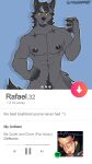  abs anthro barely_visible_genitalia canid canine canis cigarette claws dating_app dating_profile frenhm genitals hand_on_hip hi_res male mammal muscular nipples pecs phone pubes rafael_toledo selfie solo tinder_(app) wolf yellow_sclera 