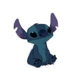  2018 4_toes alien black_eyes blue_body blue_claws blue_fur blue_nose blue_pawpads chest_tuft claws colored_sketch digital_drawing_(artwork) digital_media_(artwork) disney experiment_(lilo_and_stitch) feet fur head_tuft hi_res lilo_and_stitch notched_ear pawpads simple_background sketch solo stitch_(lilo_and_stitch) toes tuft velyash white_background 