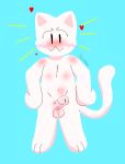  &lt;3 absurd_res anthro blush bodily_fluids chibi cum cum_drip cute_expression dripping genital_fluids genitals hi_res humanoid knitty445 male penis precum precum_drip presenting presenting_penis proud short_stack small_but_hung solo 