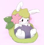  clothed clothing fake_ears fake_rabbit_ears green_body land_forme_shaymin legendary_pok&eacute;mon looking_at_viewer myrotiggy nintendo pok&eacute;mon pok&eacute;mon_(species) shaymin video_games 