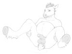  anthro balls birth digitigrade equid equine genitals hooves horse male mammal nude penis pregnant pregnant_male simple_background solo xannu 