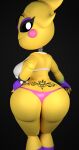  absurd_res adri164 big_butt butt clothing eyelashes female five_nights_at_freddy&#039;s five_nights_at_freddy&#039;s_2 hi_res humanoid makeup pink_clothing scottgames tattoo thong toy_chica_(eroticphobia) toy_chica_(fnaf) underwear video_games wide_hips yellow_body 