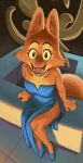  2022 4_fingers anthro breasts canid canine chipsgowoah clothed clothing diane_foxington dreamworks dress eyebrow_piercing facial_piercing female fingers fox fur hi_res high_heels inner_ear_fluff jewelry looking_at_viewer mammal necklace open_mouth open_smile orange_body orange_fur piercing sitting smile smiling_at_viewer solo teeth the_bad_guys tuft 