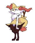  annoyed anthro braixen clothing countershade_face countershading digitigrade dipstick_tail dralighieri ear_tuft female fur hi_res markings nintendo orange_body orange_fur panties pok&eacute;mon pok&eacute;mon_(species) small_waist solo tail_markings thick_thighs tuft underwear video_games wide_hips 