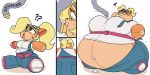  activision anthro belly big_breasts breasts clothing coco_bandicoot crash_bandicoot_(series) female hi_res inflatable inflation lips noh-buddy overalls solo stuffing tube video_games 