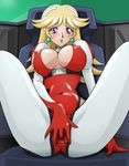  blush breasts clothed_masturbation covered_nipples earrings ellis_valentine fingering fingering_through_clothes highres jewelry large_breasts leotard long_hair masturbation masturbation_through_clothing purple_eyes pussy red_leotard shinkon_gattai_godannar!! solo spread_legs spread_pussy spread_pussy_under_clothes sweat ta152_(graf_zeppelin) through_clothes 