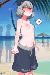  absurd_res animal_humanoid beach beach_chair blush breasts clothed clothing english_text erect_nipples exhibitionism female feral grey_hair group hair half_naked hi_res humanoid mammal mammal_humanoid mouse mouse_humanoid murid murid_humanoid murine murine_humanoid navel nazrin nipples palm_tree plant red_eyes rodent rodent_humanoid seaside short_hair silhouette small_breasts sukebepicture swimming_trunks swimwear text touhou tree video_games water 
