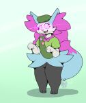  absurd_res anthro braixen clothing dez_(ashura43) digital_media_(artwork) dipstick_tail female hat headgear headwear hi_res inner_ear_fluff markings maynara mind_control nintendo open_mouth pink_inner_ear_fluff pink_nose pok&eacute;mon pok&eacute;mon_(species) scout_uniform simple_background smile solo spiral_eyes tail_markings tuft video_games white_background 