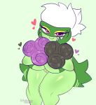  &lt;3 big_breasts breasts female flower green_body hi_res nintendo plant pok&eacute;mon pok&eacute;mon_(species) roserade sillysmugz solo thick_thighs video_games 
