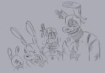  2021 age_difference animate_inanimate animatronic anthro bow_tie buckteeth button_(fastener) child claws closed_smile digital_drawing_(artwork) digital_media_(artwork) exposed_brain eye_contact five_nights_at_freddy&#039;s five_nights_at_freddy&#039;s_3 five_nights_at_freddy&#039;s_4 five_nights_at_freddy&#039;s_vr:help_wanted freckles freddy_fazbear&#039;s_pizzeria_simulator gesture glitchtrap gore group lagomorph larger_male leporid living_fursuit living_plushie long_ears looking_at_another looking_away machine male mammal notched_ear open_mouth plushie plushtrap_(fnaf) pointing pointing_at_self rabbit robot scottgames scraptrap_(fnaf) sharp_claws size_difference sketch skkortysoup smaller_male smile springtrap_(fnaf) stitch_(sewing) tall teeth video_games wire young 