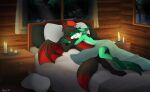  anthro arduwolf arm_around_back bed bed_sheet bedding black_body black_fur blanket blister_the_fox candle canid canine canis curtains dragon drawers duo embrace eyes_closed fennec fox fur furniture giru_(artist) green_body green_fur green_hair hair hand_on_shoulder holding_arm hug hybrid lit_candle lying male male/male mammal membrane_(anatomy) membranous_wings multicolored_body multicolored_fur night night_stand nude on_back on_bed on_front pillow plant red_body red_fur red_hair red_membrane sky sleeping snow star starry_sky tree two_tone_body two_tone_fur wall_(structure) white_body white_fur window wings wolf wood_wall yellow_body yellow_fur 
