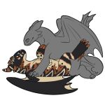  2022 blue_eyes brown_body claws dragon dreamworks feral how_to_train_your_dragon membrane_(anatomy) membranous_wings night_fury scalie smile symrea telegram_sticker western_dragon wings 