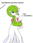  beverage gardevoir genitals green_body green_skin humanoid interspecies male nintendo nude penis pok&eacute;mon pok&eacute;mon_(species) pok&eacute;philia rumielle smoothie solo video_games 