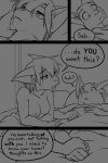  2:3 anthro black-kitten breasts brother brother_and_sister comic dialogue digital_media_(artwork) duo english_text felid feline female fur hair hi_res lynx male mammal monochrome nude sebastien_(black-kitten) serah_(black-kitten) sibling sister teenager text twins young 