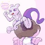  1:1 ambiguous_gender anthro blush boredomwithfriends clothed clothing diaper duo erection erection_in_diaper erection_under_clothing facesitting feces feral hi_res hypnosis legendary_pok&eacute;mon messy_diaper mew mewtwo mind_control nintendo pok&eacute;mon pok&eacute;mon_(species) scat soiling video_games 