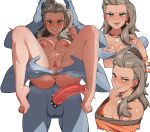  2022 4_arms absurd_res accessory arilopez550 blush bodily_fluids breasts carrying cock_ring duo erection faceless_character faceless_humanoid faceless_male female female_focus genital_fluids genitals grey_body grey_hair grey_skin grin hair hi_res human human_focus human_on_humanoid humanoid humanoid_genitalia humanoid_penis interspecies jewelry looking_at_viewer machamp male male/female mammal multi_arm multi_limb naughty_face nintendo nipples not_furry penis penis_accessory penis_jewelry pok&eacute;mon pok&eacute;mon_(species) pok&eacute;mon_professor pok&eacute;philia precum professor_sada pussy smile spiked_cock_ring spikes spread_pussy spreading video_games 