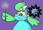  absurd_res ambiguous_gender big_breasts black_body blue_clothing blue_dress breasts clothed clothing cosplay crown dress duo female gardevoir gem_eyes green_body green_hair hair hi_res holding_object holding_wand humanoid magic_wand mario_bros nintendo orange_eyes pok&eacute;mon pok&eacute;mon_(species) purple_background rosalina_(mario) simple_background sleepyslut small_waist sparkles star starmie staryu super_mario_galaxy video_games wand white_body wide_hips 