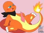  bodily_fluids charmander cum edging genital_fluids hi_res leaking_cum masturbation nintendo pok&eacute;mon pok&eacute;mon_(species) syngie_(artist) video_games 