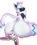  addie_lowell alpha_channel ambiguous_gender anthro big_butt brazulbarbanz brian_the_sylveon butt clothing duo eeveelution facesitting fur hi_res hoodie legendary_pok&eacute;mon looking_back nintendo pok&eacute;mon pok&eacute;mon_(species) sylveon topwear video_games white_body white_fur zeraora 