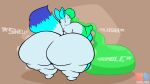  16:9 anthro big_butt butt cheek_tuft domestic_cat facial_tuft felid feline felis fluffy fluffy_tail huge_butt inflation male mammal nude overweight overweight_male slime_inflation solo swallowing thefoxbro thick_thighs tuft widescreen wobbling zapzap 