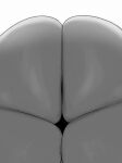 alien big_butt butt hi_res huge_butt huge_thighs humanoid jubee_(sqoon) male monochrome nude puwa rear_view simple_background solo sqoon thick_thighs thigh_gap 