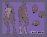  2022 4_fingers 5:4 abs absurd_res alien breasts butt digitigrade female fingers genitals grey_body halo_(series) hi_res mandibles microsoft model_sheet nipples not_furry pussy sangheili scar solo standing the_man video_games xbox_game_studios yellow_eyes 