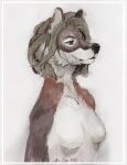  alex-dep-998 anthro canid canine canis chain domestic_dog female fox fur grey_body grey_fur hair hi_res hybrid mammal portrait silver white_body 