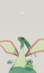  claws closed_mouth dated flygon frown grey_background highres looking_up mokuzou_(moku_ssbu) no_humans pokemon pokemon_(creature) solo star_(symbol) twitter_username 