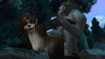  16:9 3d_(artwork) anthro anthro_on_anthro blizzard_entertainment breasts canid canine canis digital_media_(artwork) duo female giant_panda hi_res ilikepandaren male male/female mammal outside pandaren penetration sex ursid vaginal vaginal_penetration video_games warcraft were werecanid widescreen wolf worgen 