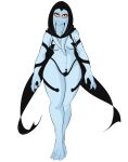  alien blue_body breasts claws clothed clothing fantasy000 female gorr_(marvel) hi_res hood humanoid looking_at_viewer marvel no_furry partially_clothed simple_background solo tentacles white_background wide_hips yellow_eyes 