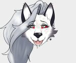  6:5 absurd_res ahegao anthro bodily_fluids canid canid_demon canine canis cum cum_on_face demon drooling female genital_fluids hellhound helluva_boss hi_res looking_pleasured loona_(helluva_boss) mammal saliva solo wolf 