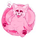  &lt;3 &lt;3_eyes ailurid anthro bodily_fluids chubby_belly chubby_female coffeetoffee disney female genital_fluids genitals heat_(disambiguation) mammal meilin_lee_(turning_red) pawpads pixar plump_labia pussy pussy_juice red_panda solo sweat teeth_showing tongue tongue_out turning_red 