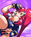  ass higashiyama_(higashiyama_honpo_l.t.d) long_hair lowres red_hair solo tengen_toppa_gurren_lagann torn_clothes yoko_littner 