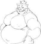  anthro belly big_moobs big_nipples exe_exem facial_hair gouryou hi_res lifewonders looking_at_viewer male mammal moobs musclegut muscular_arms nipples overweight overweight_male pig_nose sideburns solo suid suina sus_(pig) tokyo_afterschool_summoners video_games wild_boar 